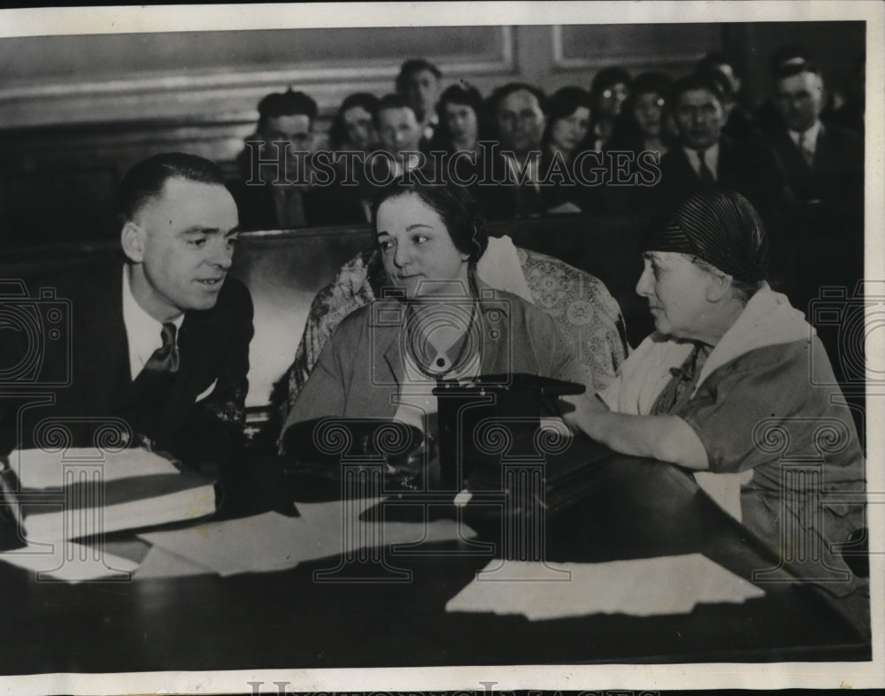 1932 Press Photo heiress Helen Joyce Morgan on trial for murder of Les Casteel - Historic Images