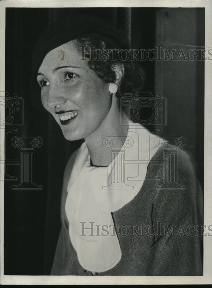 1934 Mrs. Irene Peters Wife of Edward Peters of Chicago  - Historic Images