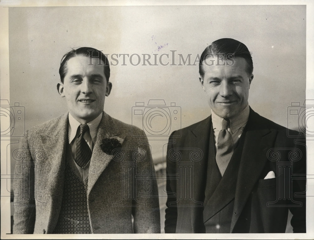 1931 Press Photo Frank O'Ferrall and Rodris O'Fellall, on the Majestic ...