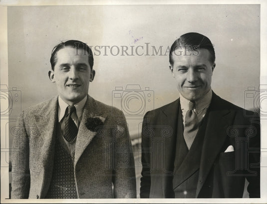 1931 Press Photo Frank O'Ferrall and Rodris O'Fellall, on the Majestic - Historic Images