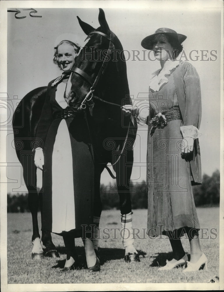 1936 Press Photo Polo Pony Named Junior Leaguer Peggy Terry Mrs James McRoberts - Historic Images