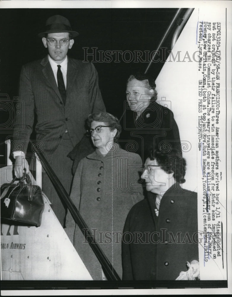 1958 Media Photo San GFrancisco Wm Downey, Mrs M Downey,Mrs R Redmond-Historic Images