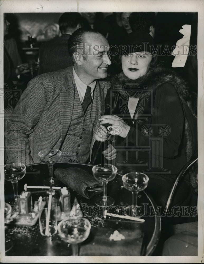 1935 Press Photo Countess Loranda Batchelder Picco and Loper Baird Laidlaw. - Historic Images