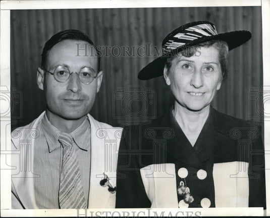 1941 Press Photo Mr. Homer Davis And Mrs. Marjorie Davis - Historic Images