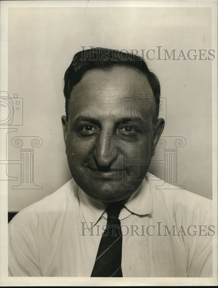 1927 Press Photo Ike Bernsstein Chicago Fight Referee - Historic Images