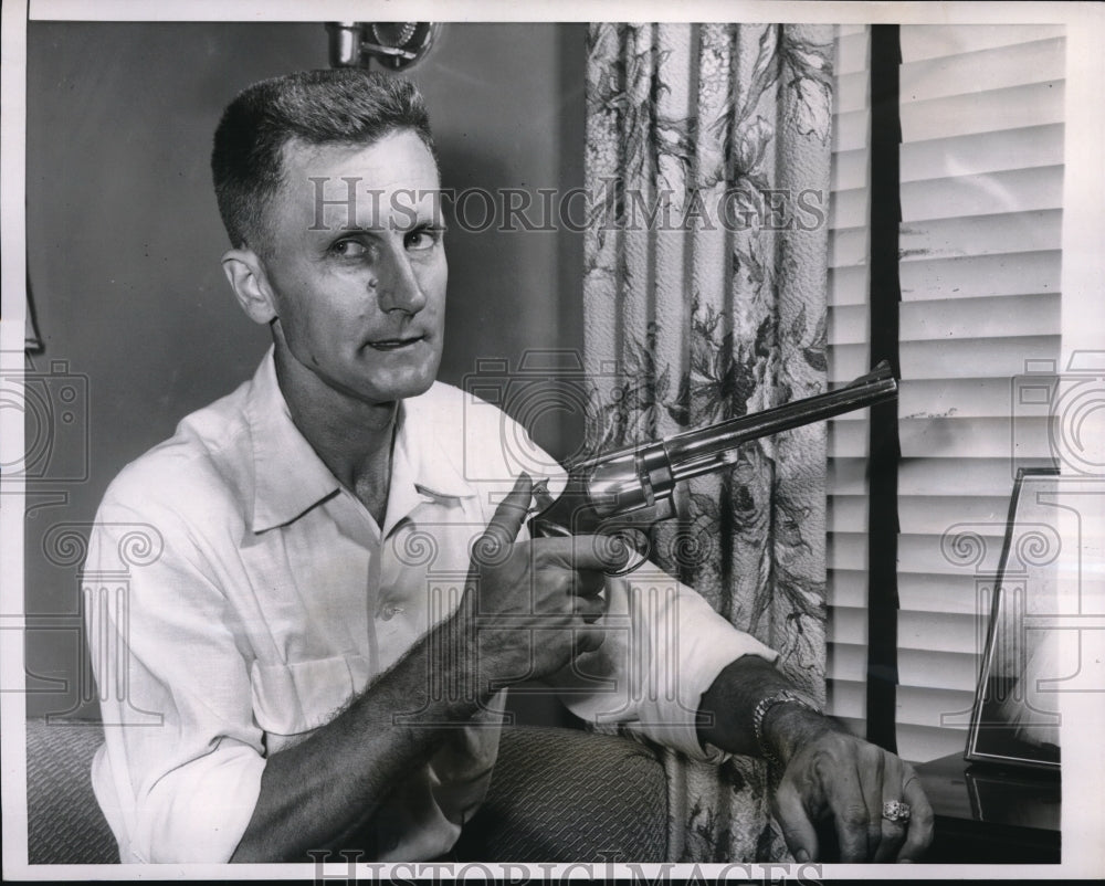 1954 Press Photo Gary Ind CV Verplank Jr Crime Commission - Historic Images