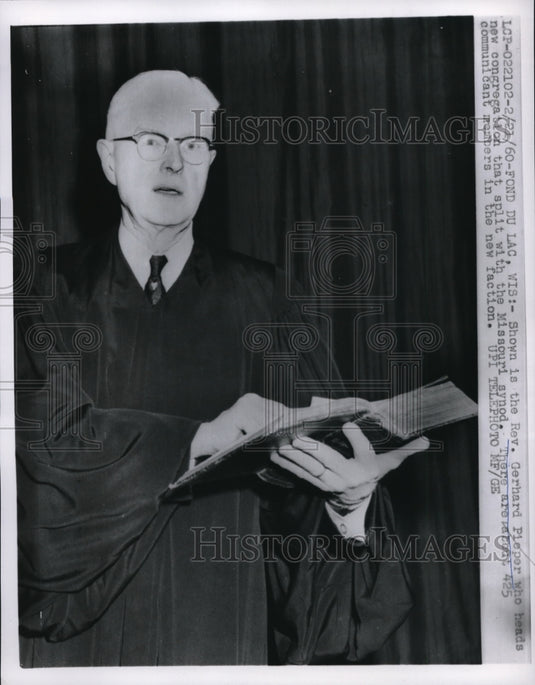 1960 Press Photo Gerhard Pieper Heads New Congregation - Historic Images