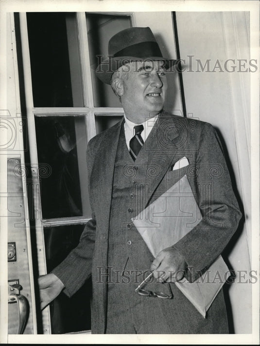 1938 Press Photo Charles Edison Secretary Of The Navy - Historic Images