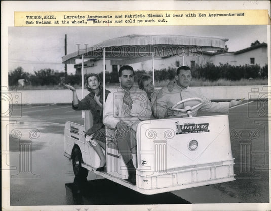 1962 Press Photo Tuscon Ariz Lorraine& Ken Aspromonte & Patricia & BobNieman, - Historic Images