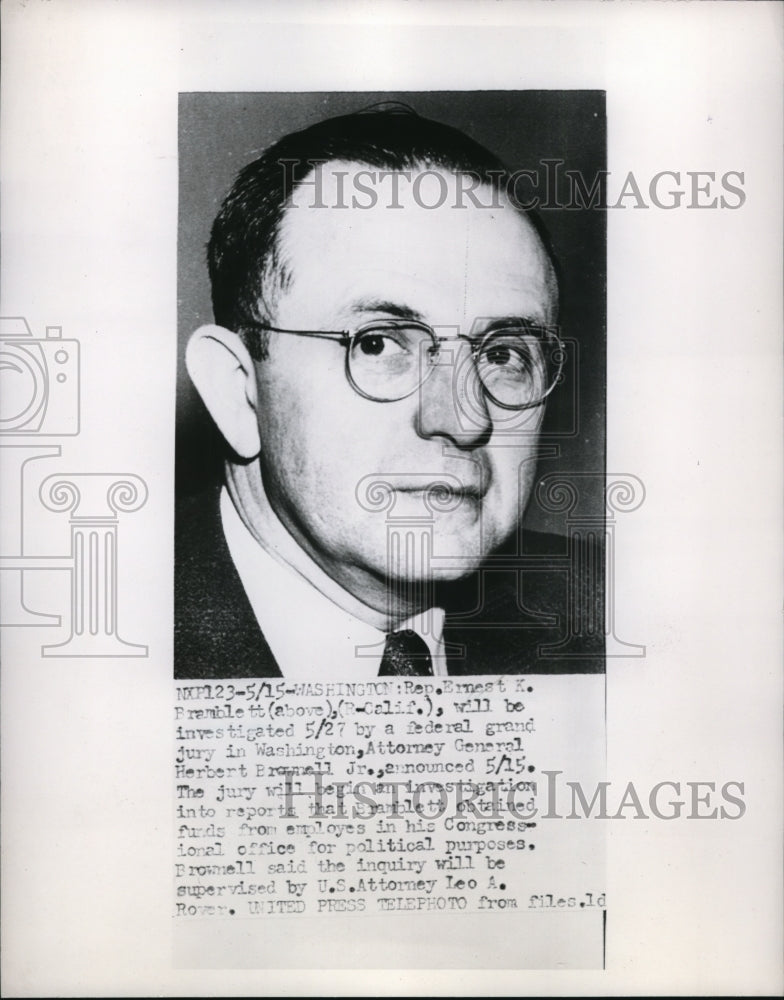 1953 Washington Ernest K. Pramblett California Herbert Brown Jury - Historic Images