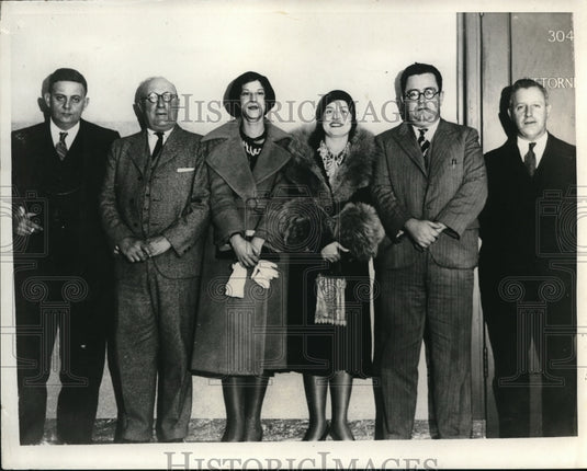 1931 Press Photo Coroner's Jury At The Inquest Into Murder Of Francis Donaldson - Historic Images