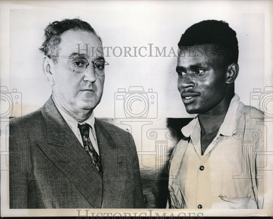 1947 Press Photo Godwin Buddy Bush Jail Escape After Mob Attack Jackson NC-Historic Images