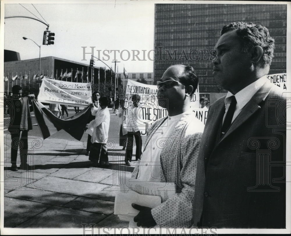 1969 Press Photo I.J. Tamaela, Nico N. Tatujey United Nations Independence- Historic Images