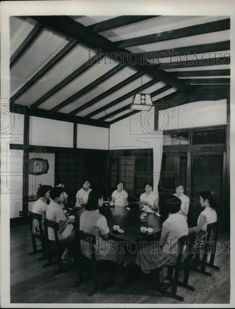 1961 Press Photo Anjo Textile Mill of Kurashiki Spinning Co - Historic Images