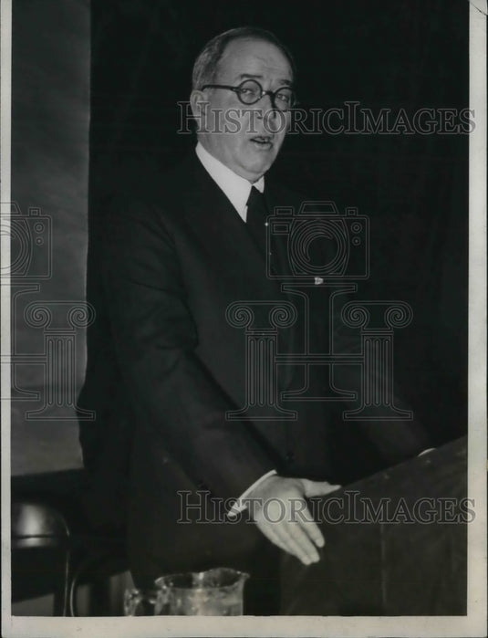 1933 Press Photo Edward A. O'Neal Speaking At Opening Of Annual National Meeting - Historic Images