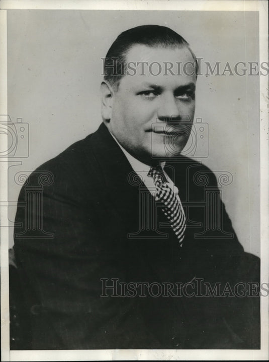 1932 Press Photo Lester Seymour President of the American Airways Corporation - Historic Images