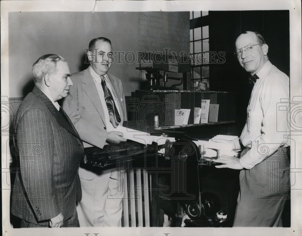 1955 First issue for State Collectors, Postmaster James Murrin - Historic Images