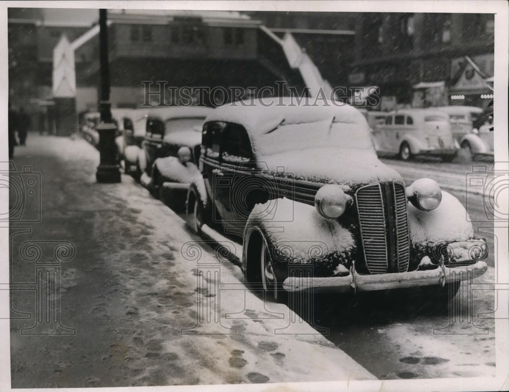 1937 Winter scene in New York - Historic Images