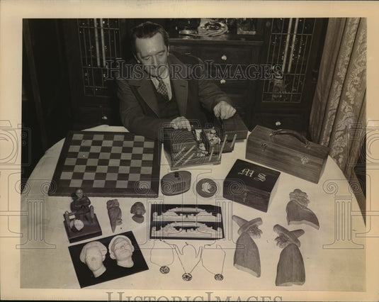1945 Press Photo As can be seen by array Dr. Schmidhofer is no novice but a - Historic Images