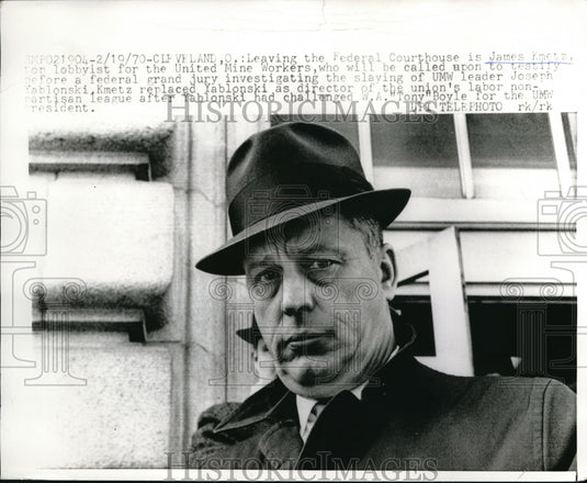 1970 James Kmetz Testify to the Death of Joseph Yablonski - Historic Images