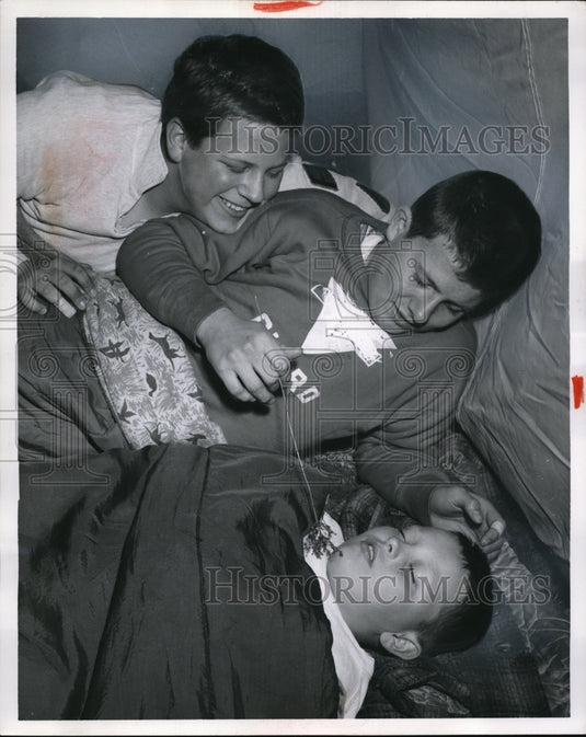 1961 Press Photo Michael Trane, Roger Kolensch, Doug Watza - ned39319-Historic Images