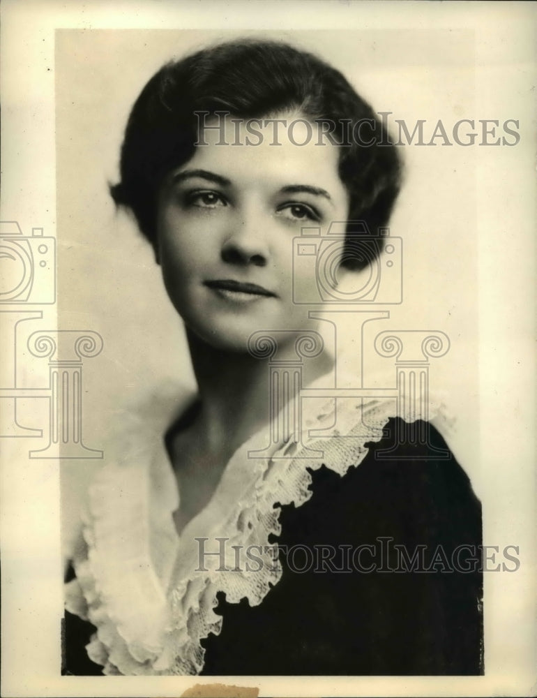 1933 Press Photo Marian Katherine Hutchison To Marry Rex Stowers Clements - Historic Images