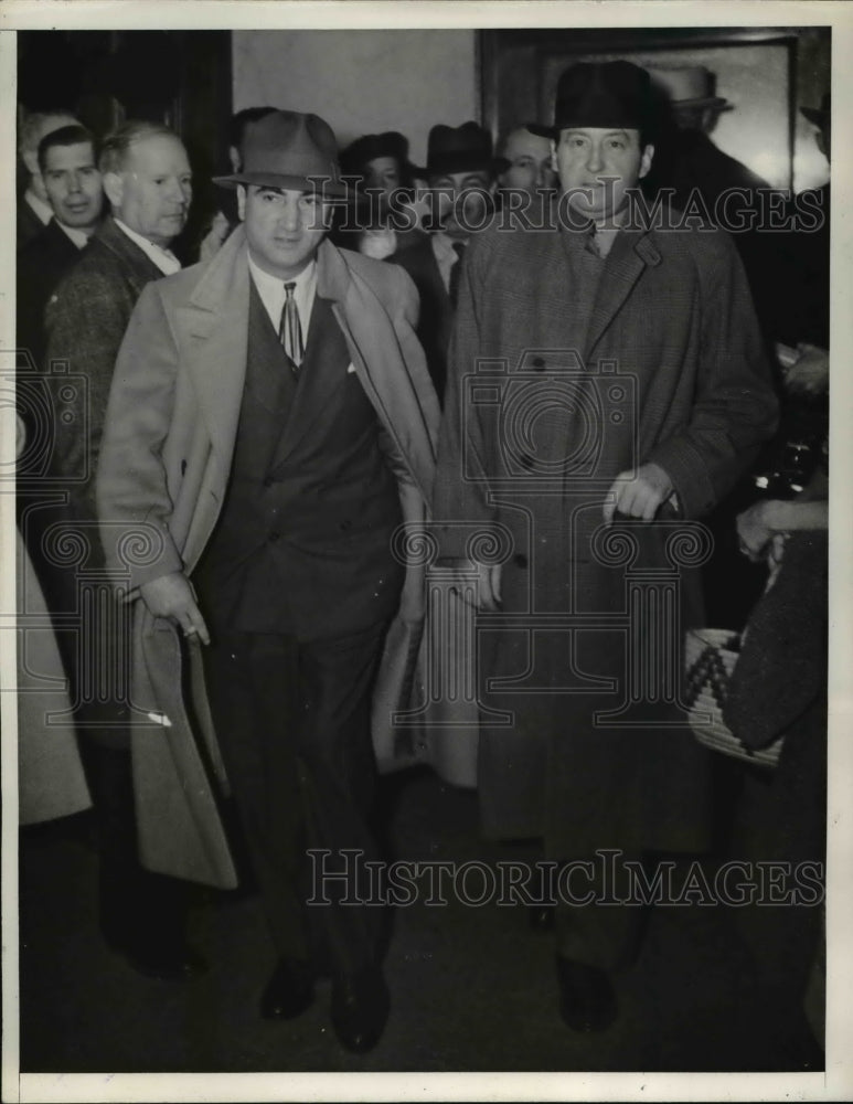 1938 Press Photo Los Angeles Calif the end of his trial on charges of kidnaping-Historic Images