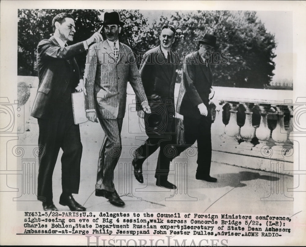 1949 Press Photo Big $ Session on Council of Foreign Ministers Conference - Historic Images