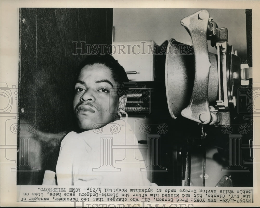 1949 Press Photo Fred Boysen File Charge Against Leo Durocher - Historic Images