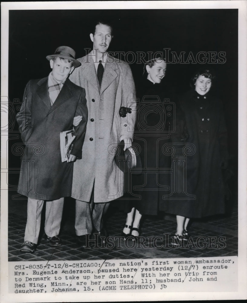 1949 Press Photo Chicago the nation&#39;s frst woman ambassador Mrs Eugenie Anderson-Historic Images