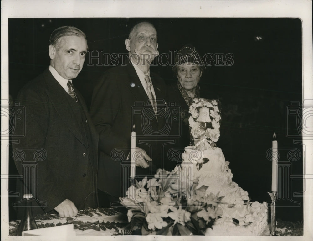 1940 Press Photo Jonah Goldstein Pres of the Ass&#39;n Mr &amp; Mrs Vincent Salomon the-Historic Images