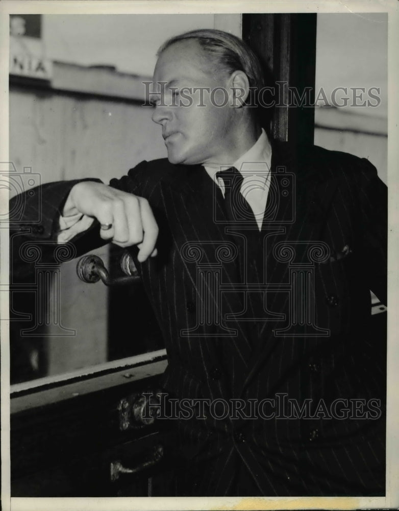 1939 Press Photo The Duke of Sutherland as he sailed for Honolulu-Historic Images