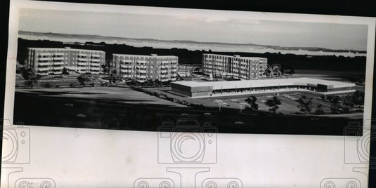 1968 Artist's concept of multi-million dollar shopping center-Historic Images