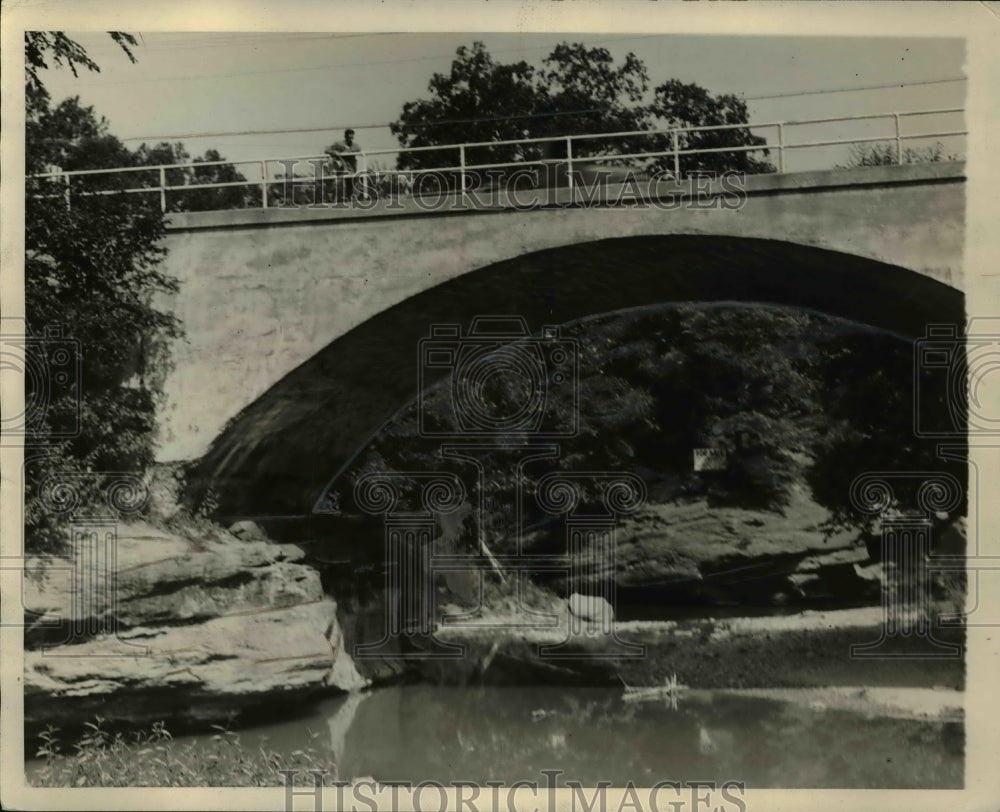 1928 Press Photo Over Chippenwa Creek Brownville-Historic Images