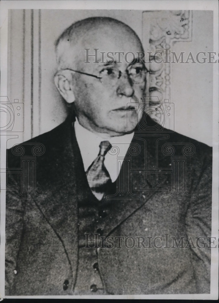 1934 Press Photo Judge Joseph W Molyneaux trial for Impeachment - Historic Images