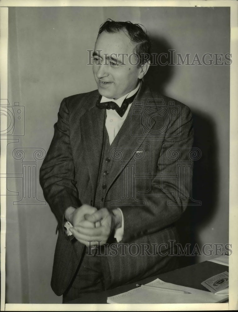 1939 Press Photo Veteran labor leader, Matthew Woll at the conference - Historic Images