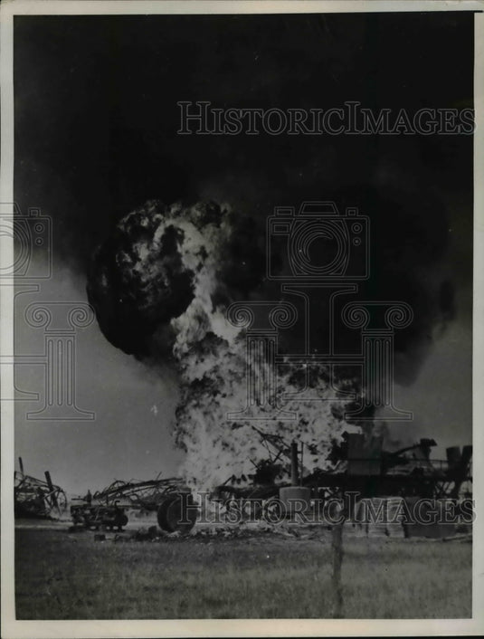 1938 Press Photo Sun's Bay Shore Farms, Burned-Historic Images