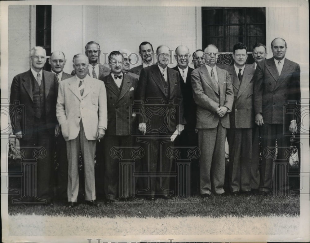 1948 Press Photo American Newspaper Publishers, David Howe, Don Bridge - Historic Images