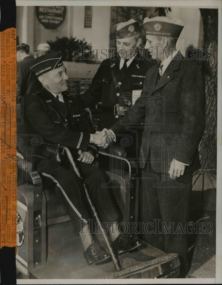 1940 Press Photo Harry Bauman, William Dodda and Vincent Schoeck-Historic Images