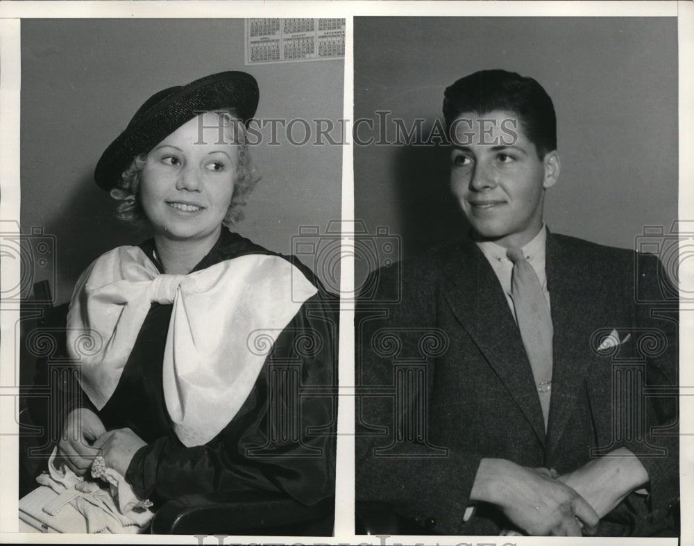 1935 Press Photo Helen Sears, entered a $75,000 damaged suit against-Historic Images