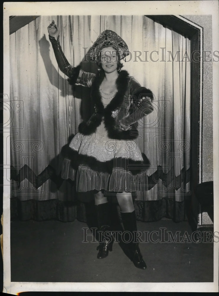 1932 Eleanor Sheeley in costume of Russian dancer as she will appear-Historic Images