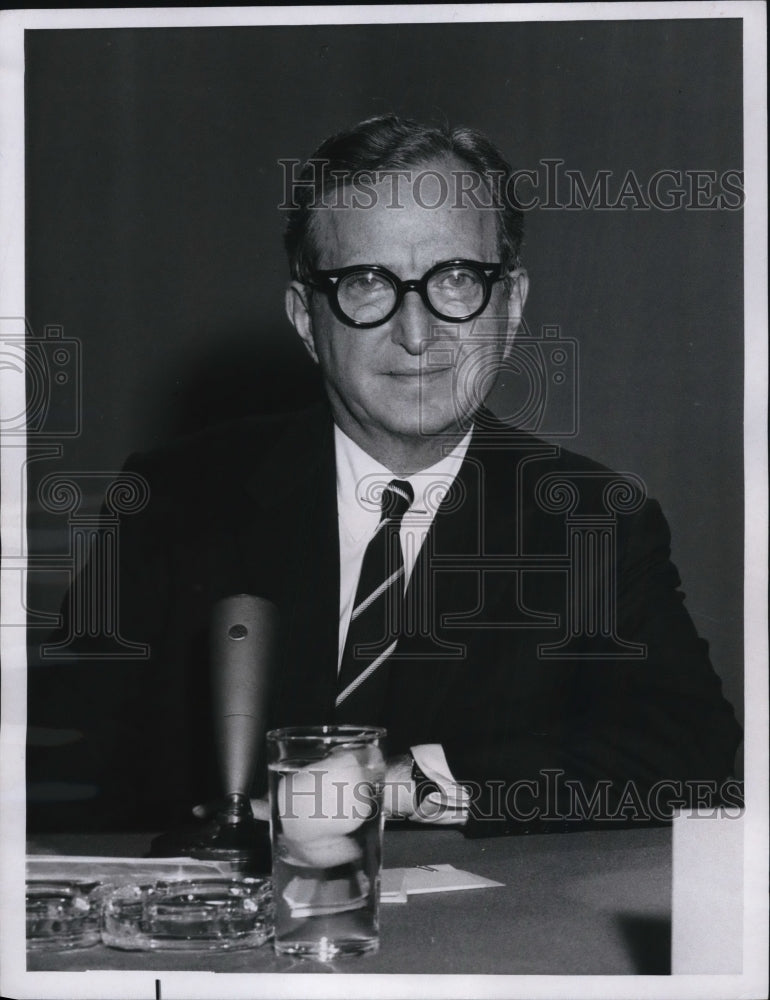 1963 Press Photo Lawrence Spivak producer and panelist of Meet the Press - Historic Images