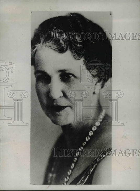 1935 Press Photo Mrs. Florence Turner, state director of public welfare-Historic Images