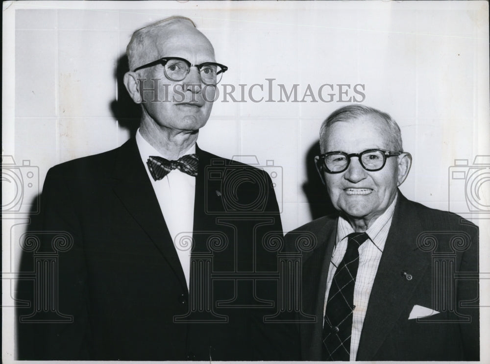 1960 Press Photo George A Brennan &amp; Walter K Patterson-Historic Images