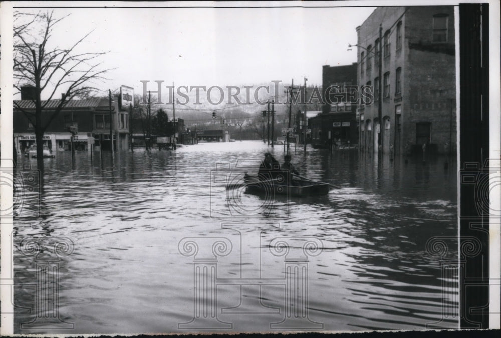 1956 Adlegheny River Overflowed its Banks-Historic Images