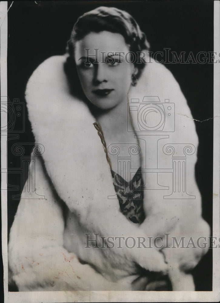 1934 Press Photo Miss Martha Stull, Northwestern University Queen-Historic Images