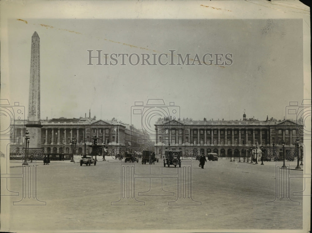 1930 Press Photo Place de la Concorde which the parade of American Legion held-Historic Images