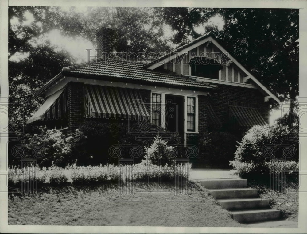 1932 Press Photo Charlie Gumm's Home in Pasadena Park-Historic Images