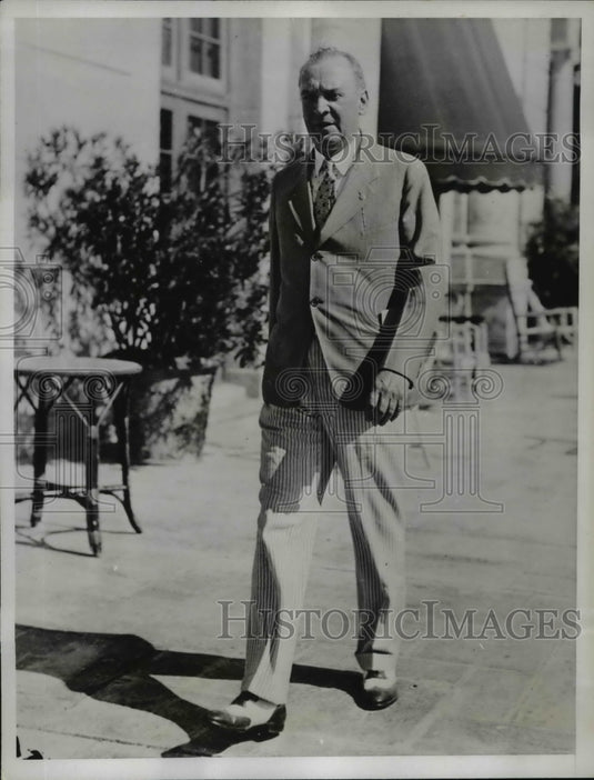 1935 Press Photo William H. Cane of New Jersey Racing Commission - Historic Images