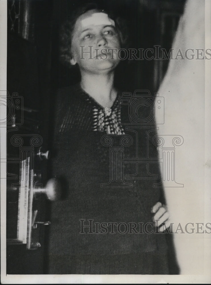 1934 Press Photo Grace Wynne arrested in Kansas City shooting Mary Thompson-Historic Images